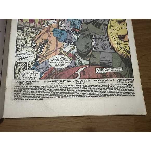 Marvel Comics, The Mighty THOR, #344, #364, & # 368 / 1980s Good VINTAGE - Picture 8 of 13